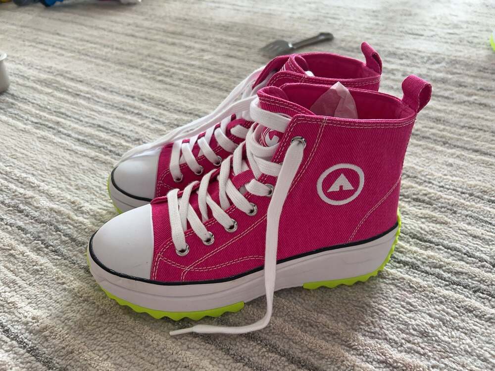 Airwalk Pink High Top Platform Sneakers Size 8.5M